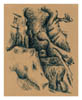 Tusche-Zeichnung 'Felsenformation I' von Michael Ehret, 2008