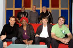 CD-Aufnahmen mit: Jesse Jones Jr., Christof Sänger, Tony Lakatos, Michael Ehret, Brenda Boykin, Roman Klöcker und Matt Perrine, 2010 (Foto: Cliff Soden)